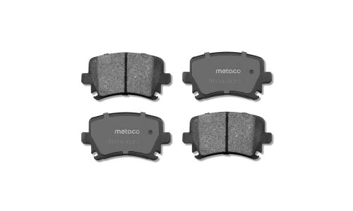 Колодки тормозные дисковые Metaco, задние, комплект на ось (4 шт), арт. 3010-022