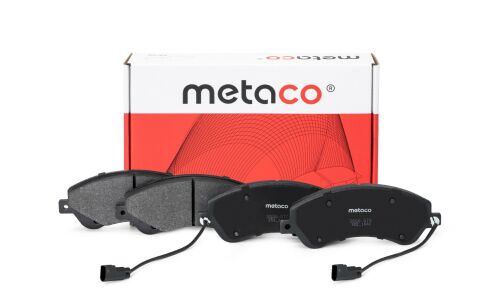 Колодки тормозные дисковые Metaco, передние, комплект на ось (4 шт), арт. 3000-070