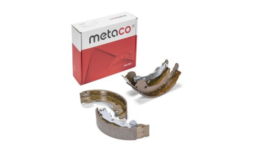 Колодки тормозные барабанные Metaco, комплект на ось (4 шт), арт. 3020-015