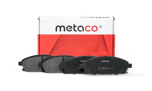 Колодки тормозные дисковые Metaco, передние, комплект на ось (4 шт), арт. 3000-093