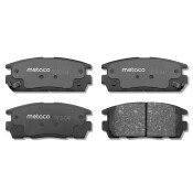 Колодки тормозные дисковые Metaco, задние, комплект на ось (4 шт), арт. 3010-041