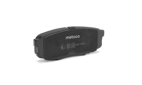 Колодки тормозные дисковые Metaco, задние, комплект на ось (4 шт), арт. 3010-033