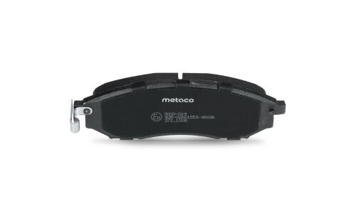 Колодки тормозные дисковые Metaco, передние, комплект на ось (4 шт), арт. 3000-019