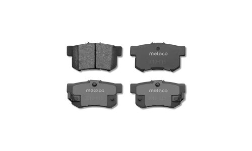 Колодки тормозные дисковые Metaco, задние, комплект на ось (4 шт), арт. 3010-015