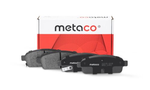 Колодки тормозные дисковые Metaco, задние, комплект на ось (4 шт), арт. 3010-006