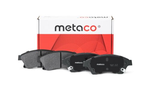 Колодки тормозные дисковые Metaco, передние, комплект на ось (4 шт), арт. 3000-015