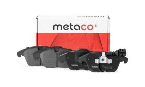 Колодки тормозные дисковые Metaco, передние, комплект на ось (4 шт), арт. 3000-056