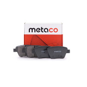 Колодки тормозные дисковые Metaco, задние, комплект на ось (4 шт), арт. 3010-030