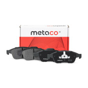 Колодки тормозные дисковые Metaco, передние, комплект на ось (4 шт), арт. 3000-055