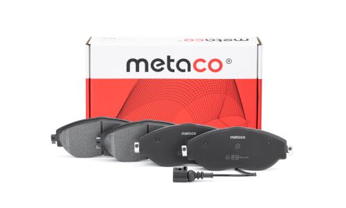 Колодки тормозные дисковые Metaco, передние, комплект на ось (4 шт), арт. 3000-478
