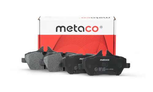 Колодки тормозные дисковые Metaco, передние, комплект на ось (4 шт), арт. 3000-169