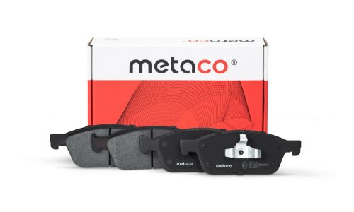 Колодки тормозные дисковые Metaco, передние, комплект на ось (4 шт), арт. 3000-246