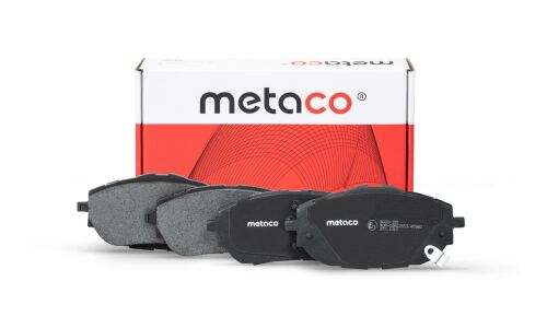 Колодки тормозные дисковые Metaco, передние, комплект на ось (4 шт), арт. 3000-155
