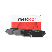 Колодки тормозные дисковые Metaco, передние, комплект на ось (4 шт), арт. 3000-235