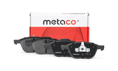Колодки тормозные дисковые Metaco, передние, комплект на ось (4 шт), арт. 3000-001