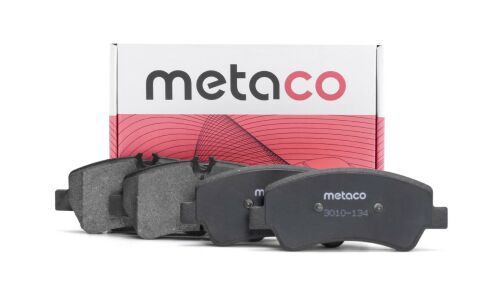 Колодки тормозные дисковые Metaco, задние, комплект на ось (4 шт), арт. 3010-134