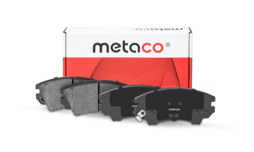 Колодки тормозные дисковые Metaco, передние, комплект на ось (4 шт), арт. 3000-096