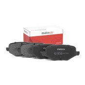 Колодки тормозные дисковые Metaco, задние, комплект на ось (4 шт), арт. 3010-111