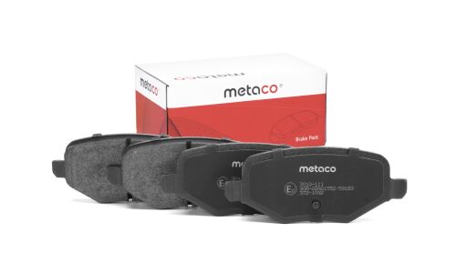 Колодки тормозные дисковые Metaco, задние, комплект на ось (4 шт), арт. 3010-111