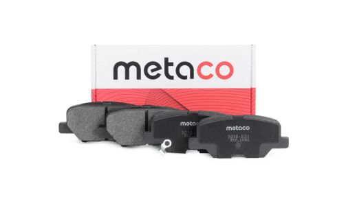 Колодки тормозные дисковые Metaco, задние, комплект на ось (4 шт), арт. 3010-031