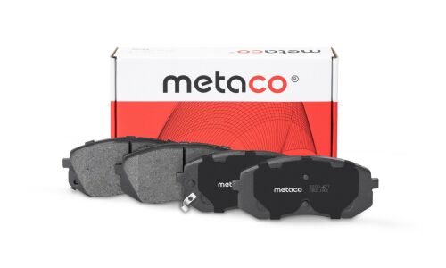 Колодки тормозные дисковые Metaco, передние, комплект на ось (4 шт), арт. 3000-427