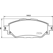 Колодки тормозные дисковые Nisshinbo передние, комплект на ось (4 шт), арт. NP1134