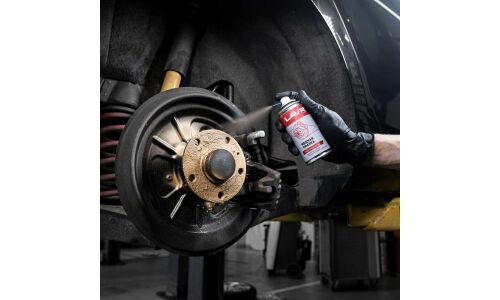 Смазка аэрозольная Lavr High-Temp Spray, медная, термостойкая (+1100°C), баллон 210мл, арт. Ln1483