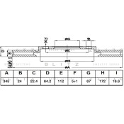 Диск тормозной Blitz, задний, арт. BS0487
