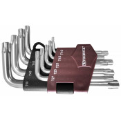 Набор ключей Torx Thorvik, Т10–T50, короткие, комплект 9 предметов, арт. TKS9S