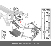 ЗАДНИЙ ДИАГОНАЛЬНЫЙ РЫЧАГ BMW, арт. 33306893528