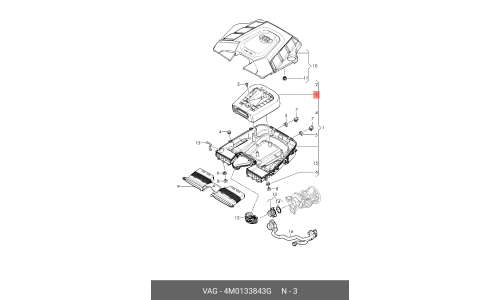 Фильтр воздушный ( 4M0133843E ) VAG, арт. 4M0 133 843 G