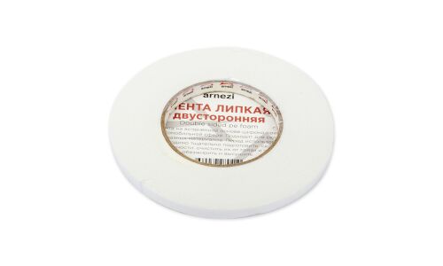 Лента клейкая двусторонняя Arnezi, полиэтиленовая, 9мм x 10м, белая, арт. R8030202