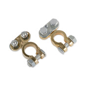 Клеммы АКБ цинково-алюминиевые 2шт, прямые усиленные с крепежом ARNEZI, арт. A0103001