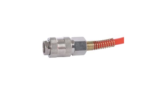 Шланг пневматический спиральный 15 м, 1/4 (F) - 1/4 (M), PU ARNEZI, арт. R7502012