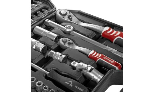 Набор инструментов Arnezi, с трещоткой, под размеры 1/2, 1/4", комплект 94 предмета, арт. R0900094