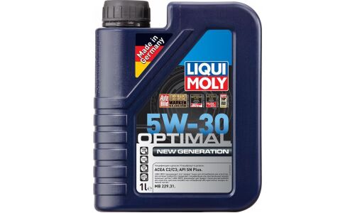 Масло моторное Liqui Moly Optimal New Generation 5w30 синтетическое, API SN+, ACEA C2/C3, универсальное, 1л, арт. 39030