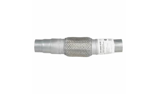 Переходник выхлопной трубы Trialli, длина 350мм, ступенчатый Ø50/55/60мм, нержавеющая (алюминизированная) сталь, с гофрой, арт. EPC 505560-50150