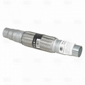 Переходник выхлопной трубы Trialli, длина 400мм, ступенчатый Ø50/55/60мм, нержавеющая (алюминизированная) сталь, с гофрой, арт. EPC 505560-50200