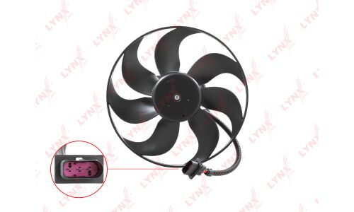 Вентилятор охлаждения радиатора LYNXauto, арт. RF-1107