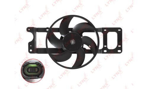 Вентилятор охлаждения радиатора LYNXauto, арт. RF-1517