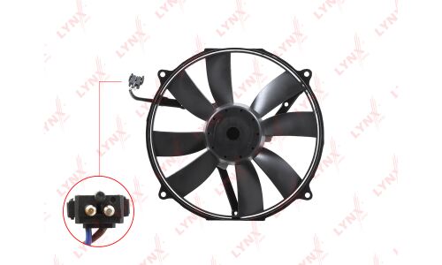 Вентилятор охлаждения радиатора LYNXauto, арт. RF-1162