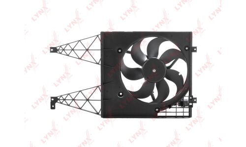 Вентилятор охлаждения радиатора LYNXauto, с кожухом, арт. RF-1493
