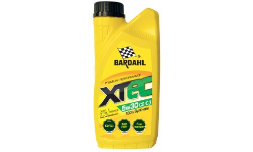 Масло моторное Bardahl XTEC 5w30 синтетическое, API SN, ACEA C2/С3, универсальное, 1л, арт. 33071