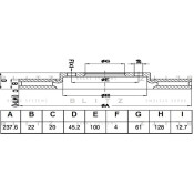 Диск тормозной Blitz, передний, арт. BS0533