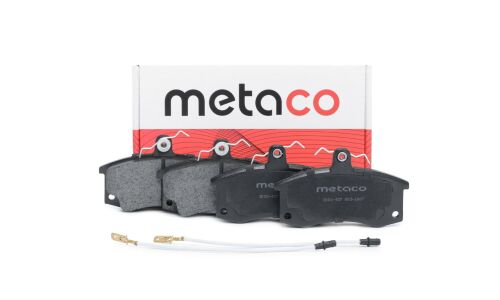 Колодки тормозные дисковые Metaco, передние, комплект на ось (4 шт), арт. 3000-437