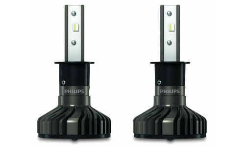 Лампа светодиодная Philips Ultinon Pro9000 H3 (PK22s, T12), 12/24В, 18Вт (соответствует 55Вт), 5800К, комплект 2 шт, арт. 11336U90CWX2