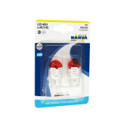 Лампа светодиодная Narva LED Range Performance W21W (W3x16d, T20), 12В, 1.75Вт (соответствует 21Вт), красная, комплект 2 шт, арт. 18100