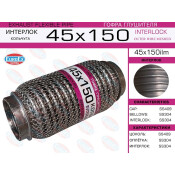 Гофра глушителя Euroex, WireMesh, 45x150мм, арт. 45x150ilm