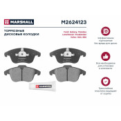 Колодки тормозные дисковые Marshall, передние, комплект на ось (4 шт), арт. M2624123