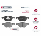 Колодки тормозные дисковые Marshall, передние, комплект на ось (4 шт), арт. M2623723